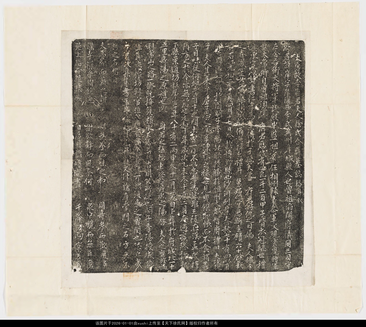  唐李岸及夫人徐氏合葬墓志铭